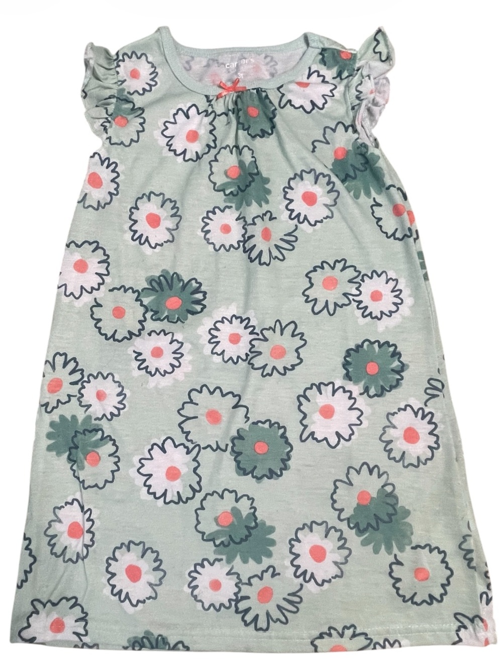 Carter's Mint Green Floral Toddler Girl Nightgown